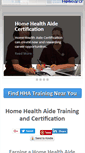 Mobile Screenshot of hha-certification.com